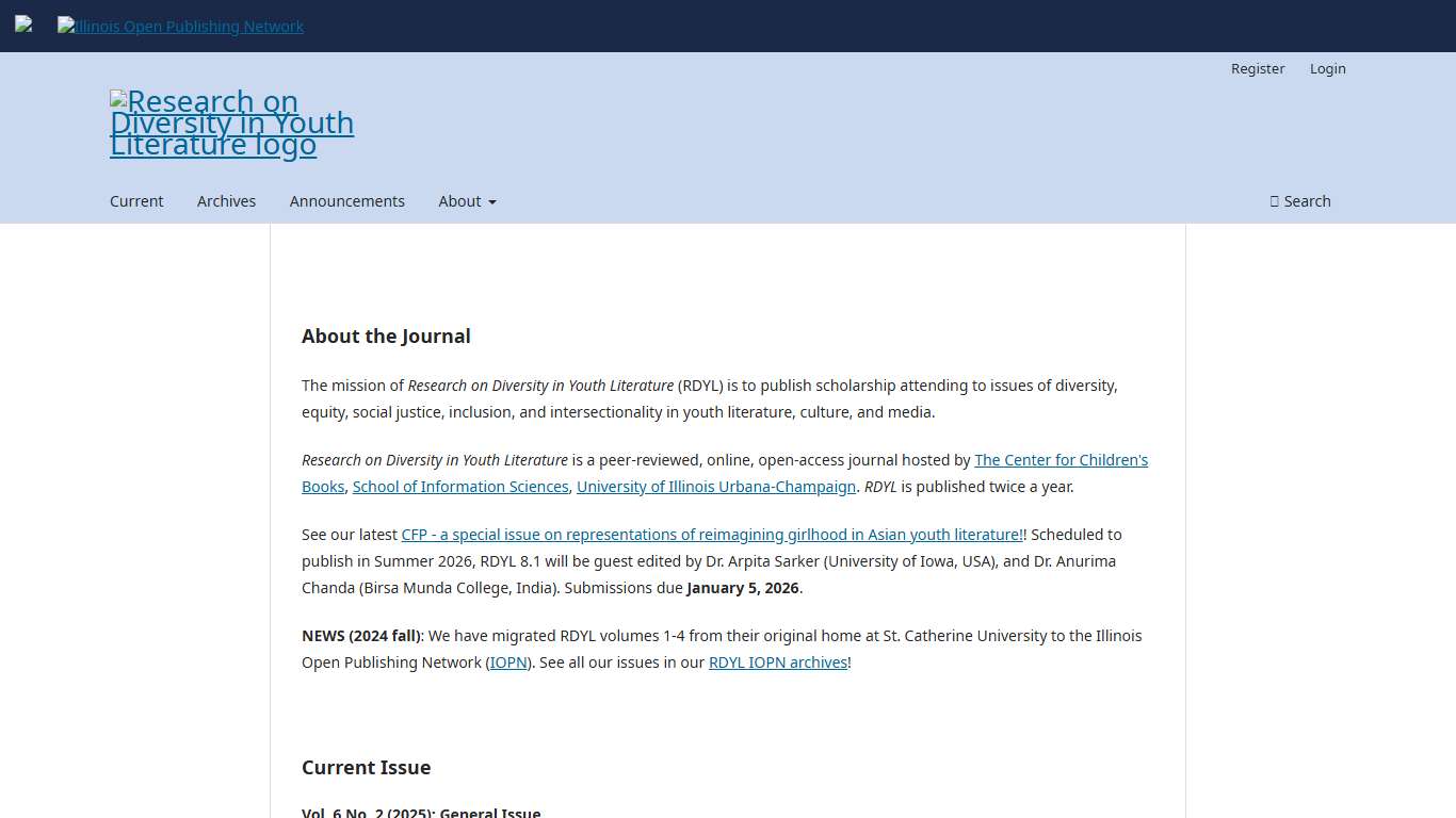 Research on Diversity in Youth Literature